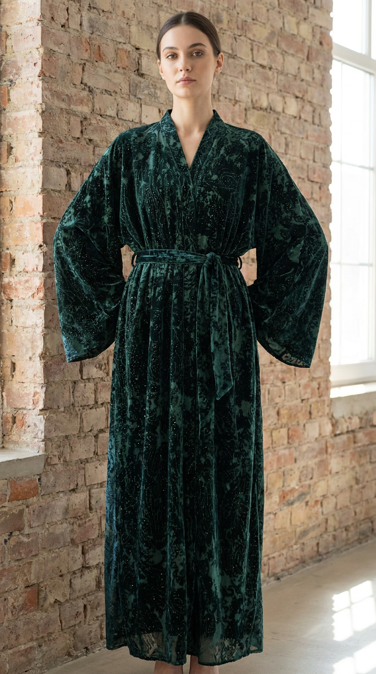Abaya Tlija verde botella