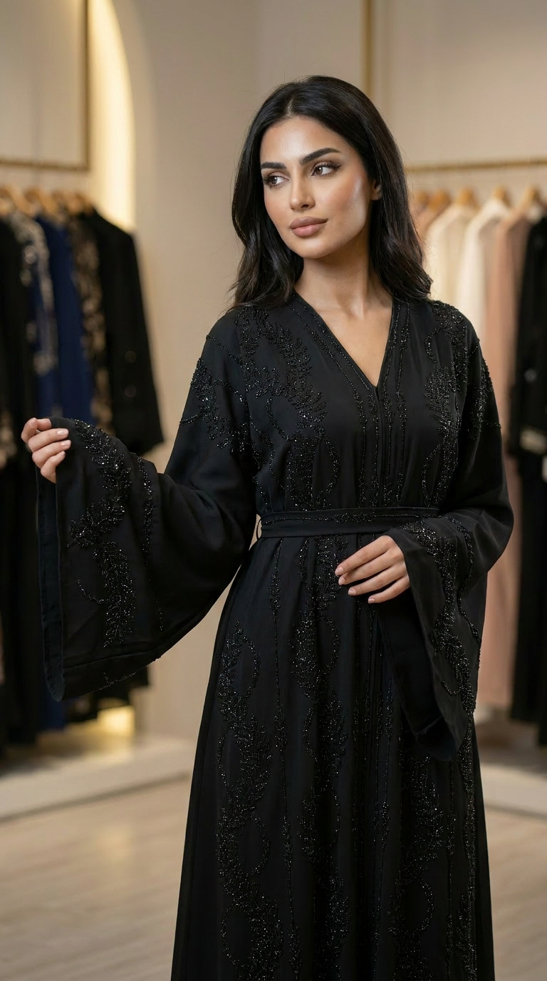 Abaya Dalila negra