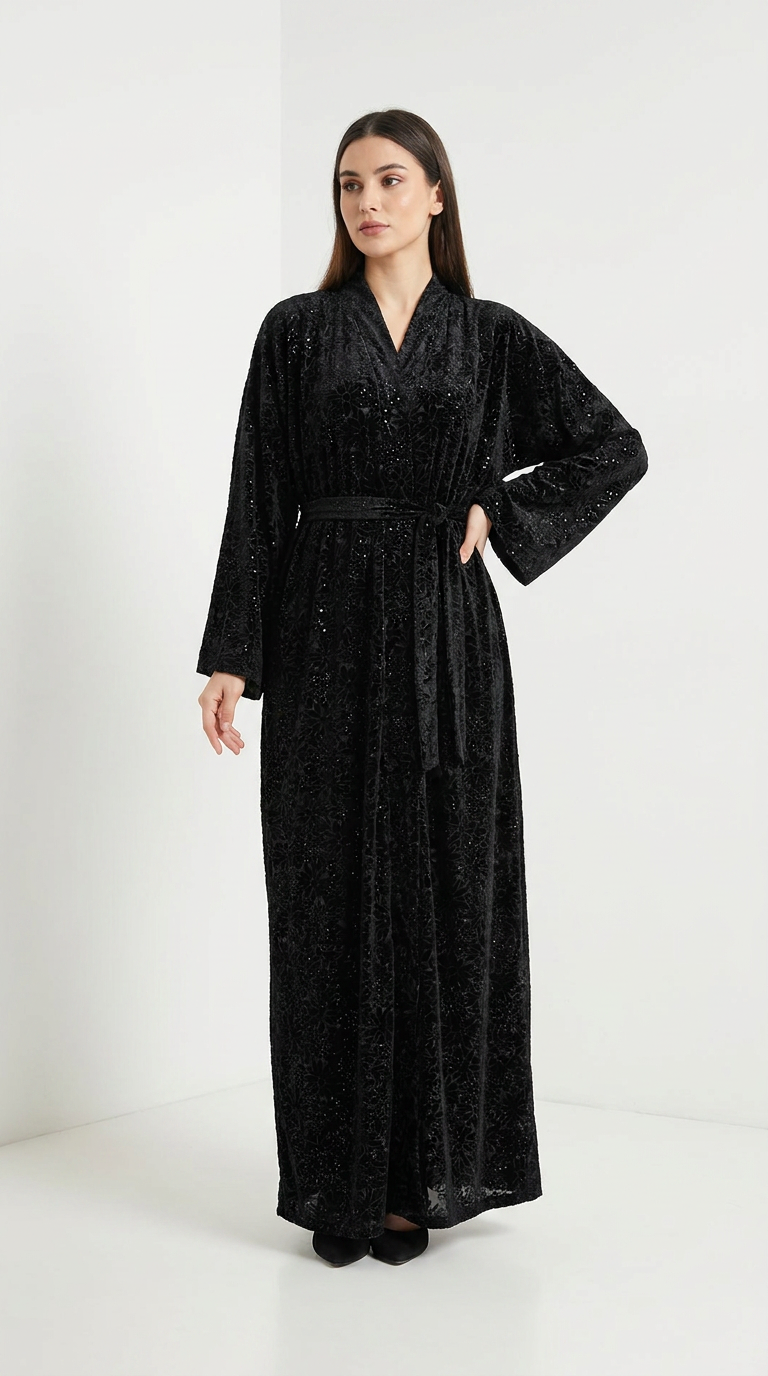 Abaya Tlija Negra