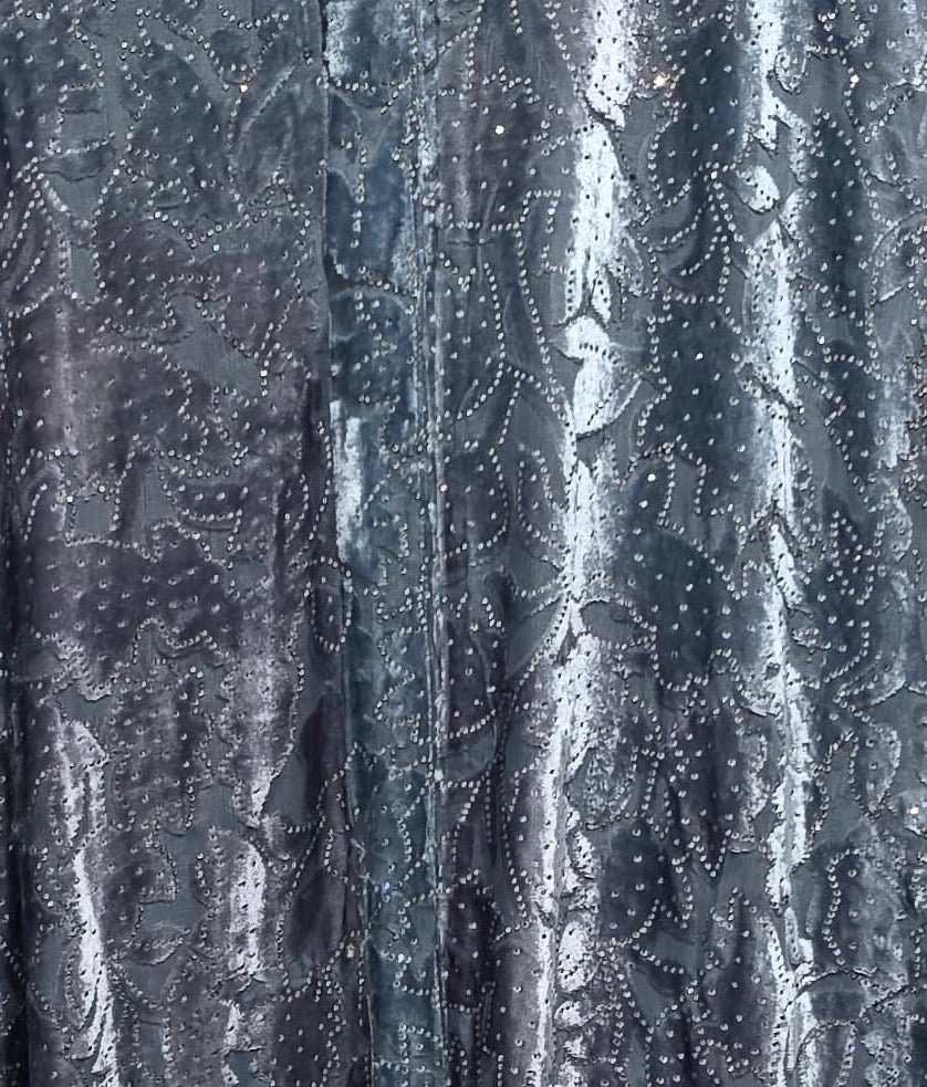 Abaya Tlija Azul Grisáceo