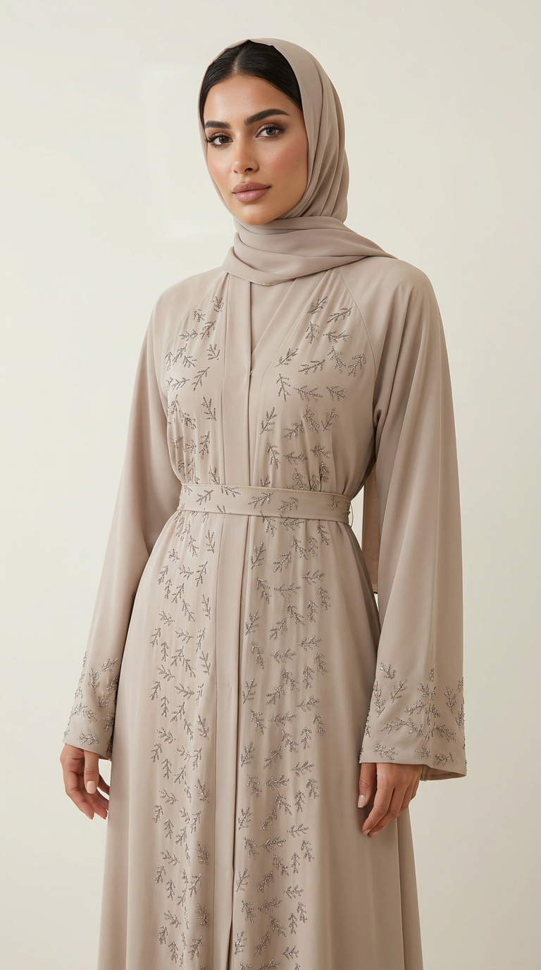Abaya Dikra beige
