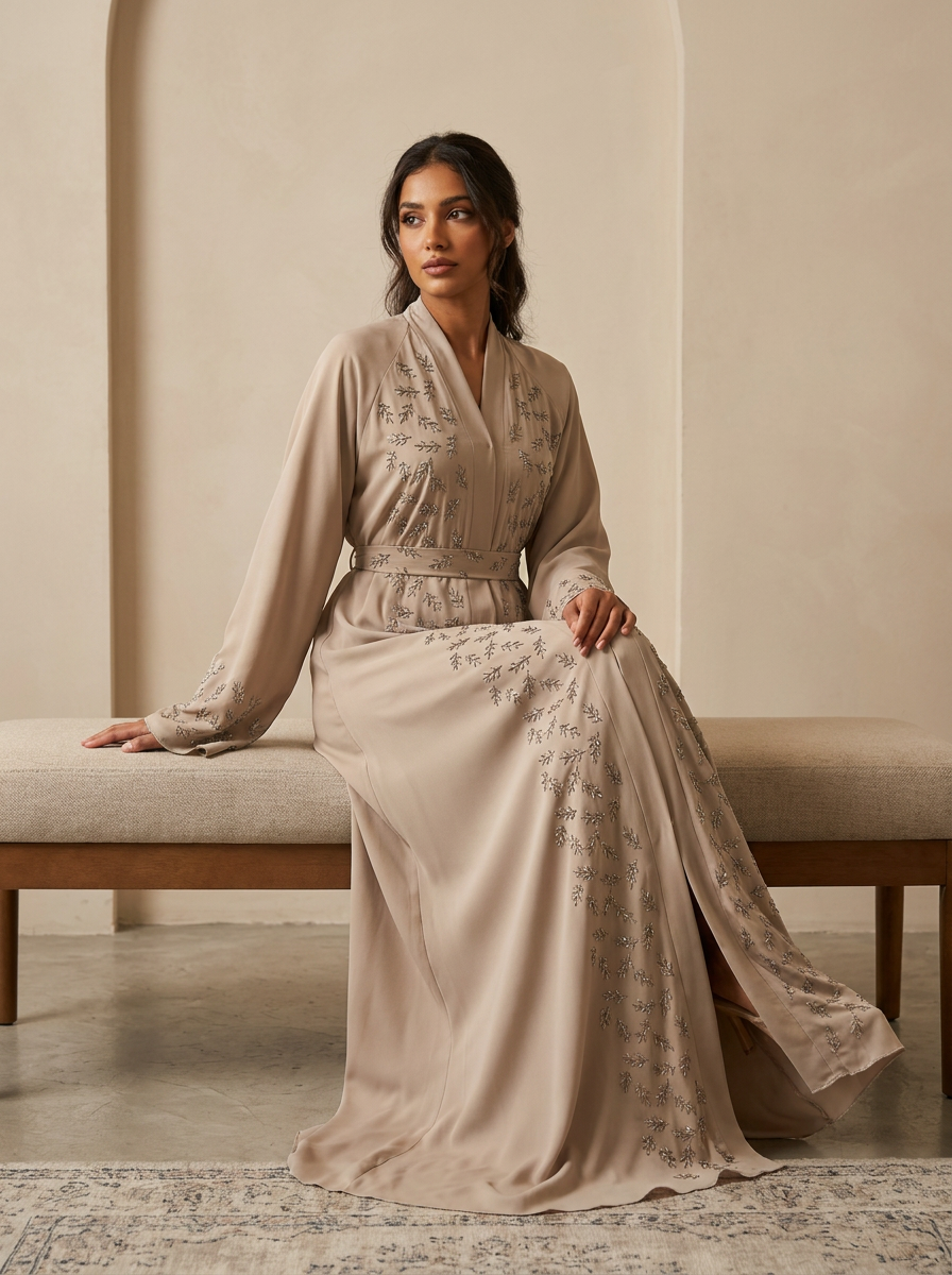 Abaya Dikra beige