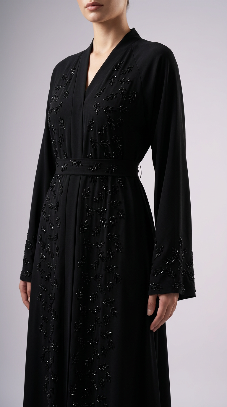 Abaya Dikra negra