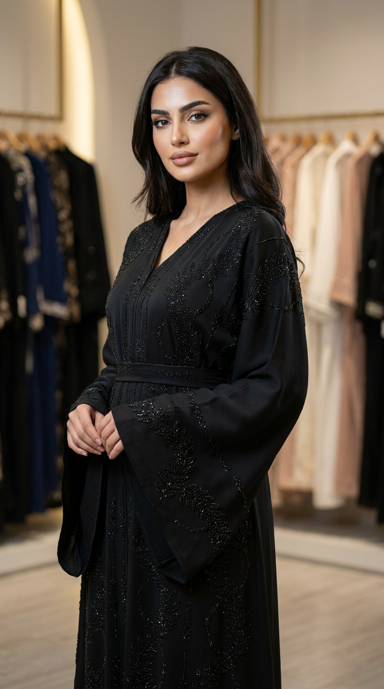 Abaya Dalila negra