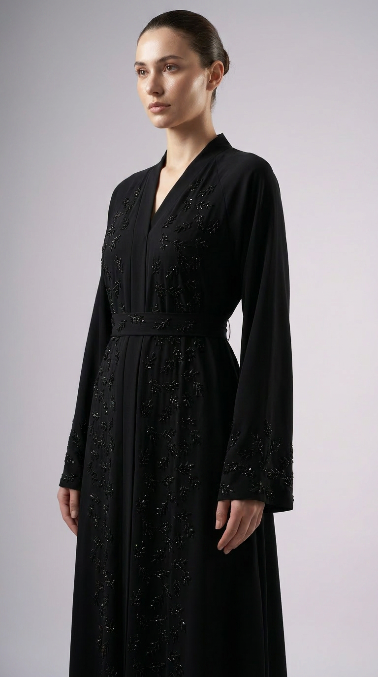 Abaya Dikra negra