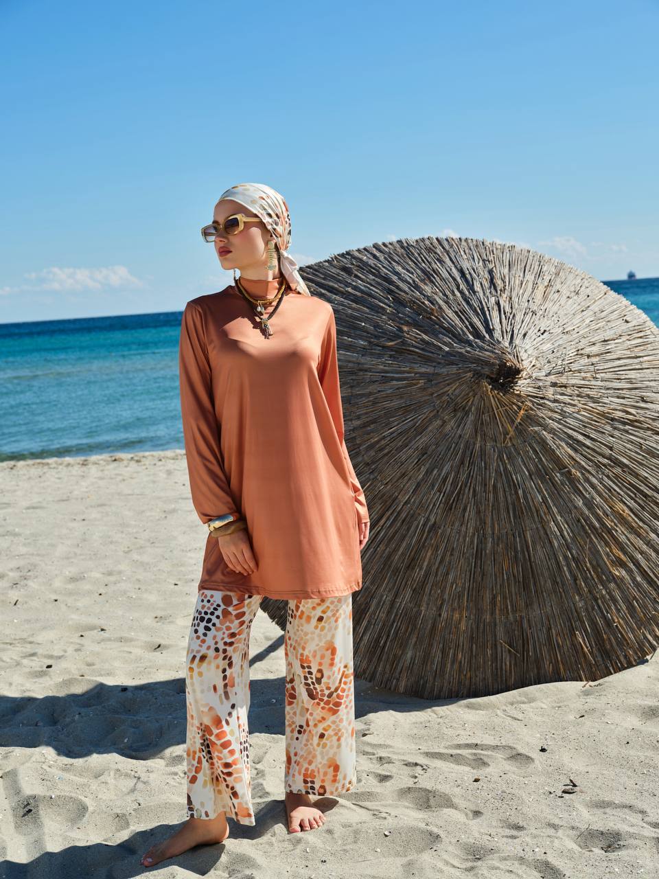 Burkini Tesse Camel Rainbow