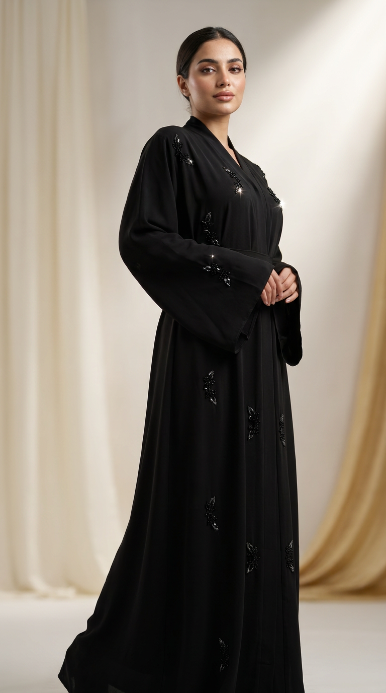 Abaya Butaina negra