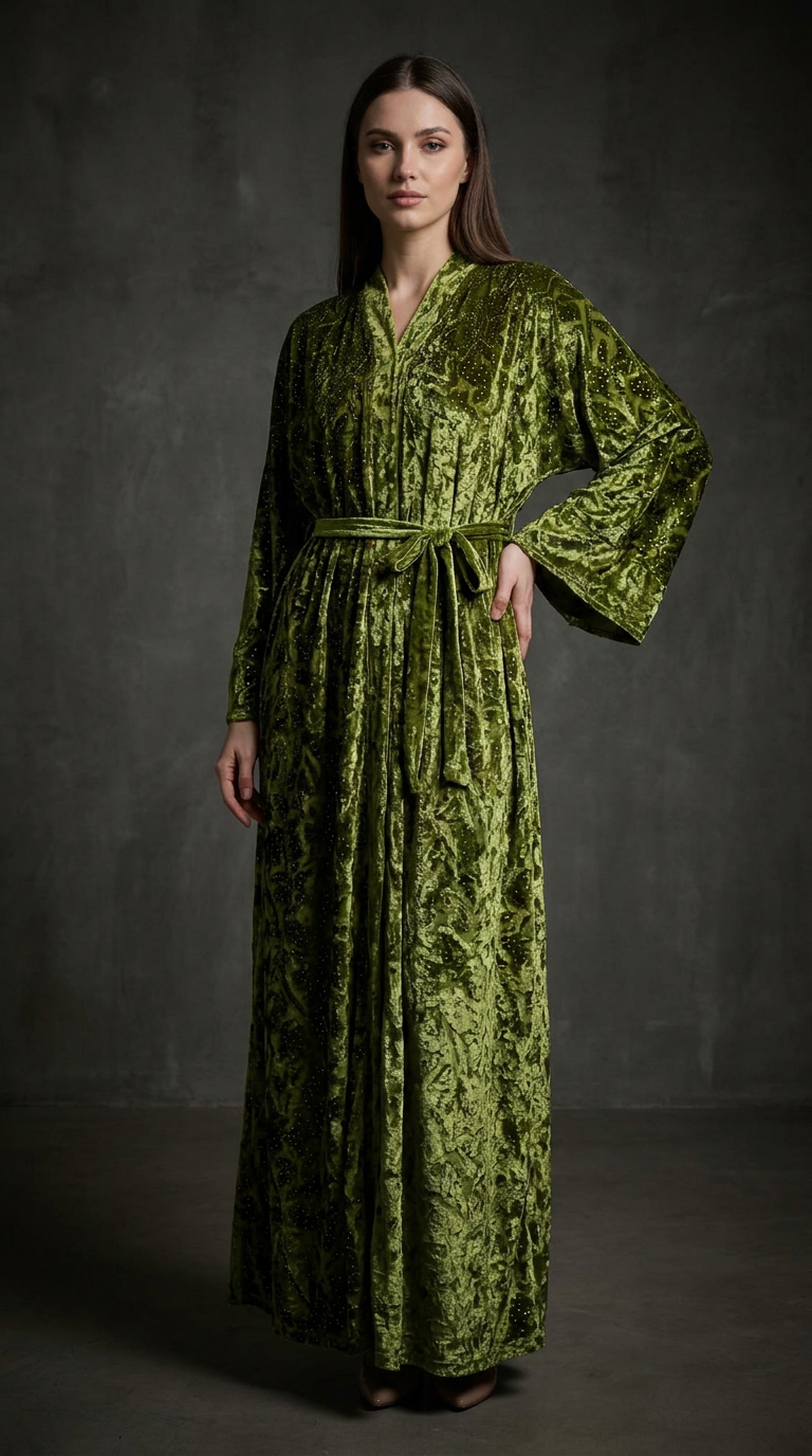 Abaya Tlija Verde Pistacho