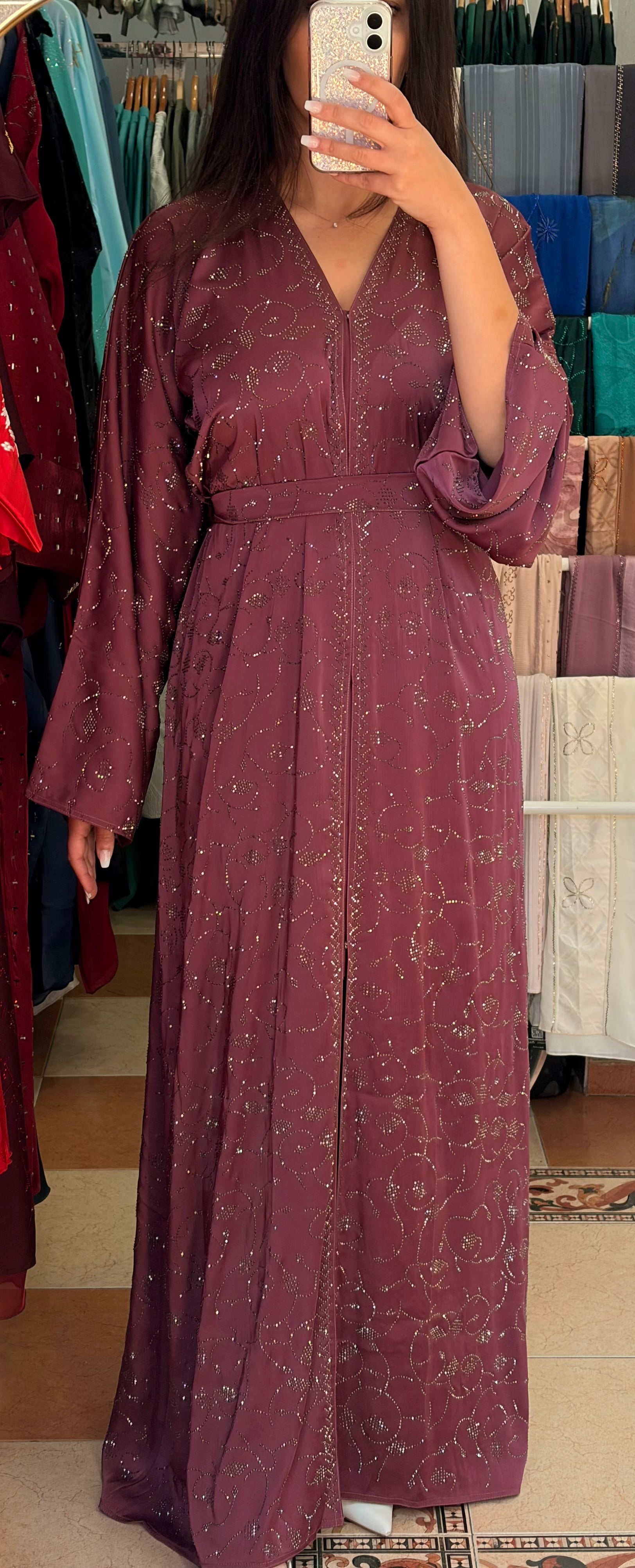 Abaya Hind magenta