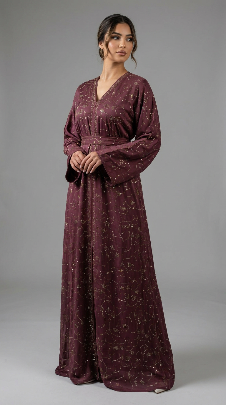 Abaya Hind magenta
